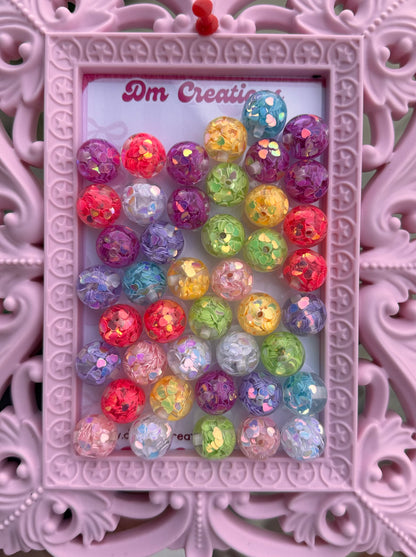 16 MM HEART BEADS