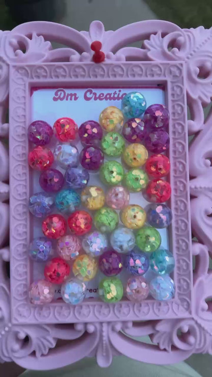 16 MM HEART BEADS